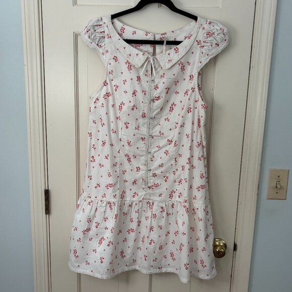Nwot- Free People Beasley Mini Dress- size Large - Picture 6 of 6